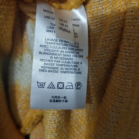Great Cond. We The Free Mustard Knit Cardigan/Button Up Soft Hoodie Women's M - Picture 3 of 8